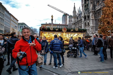 Tony at the Munich Christkindlmarkt